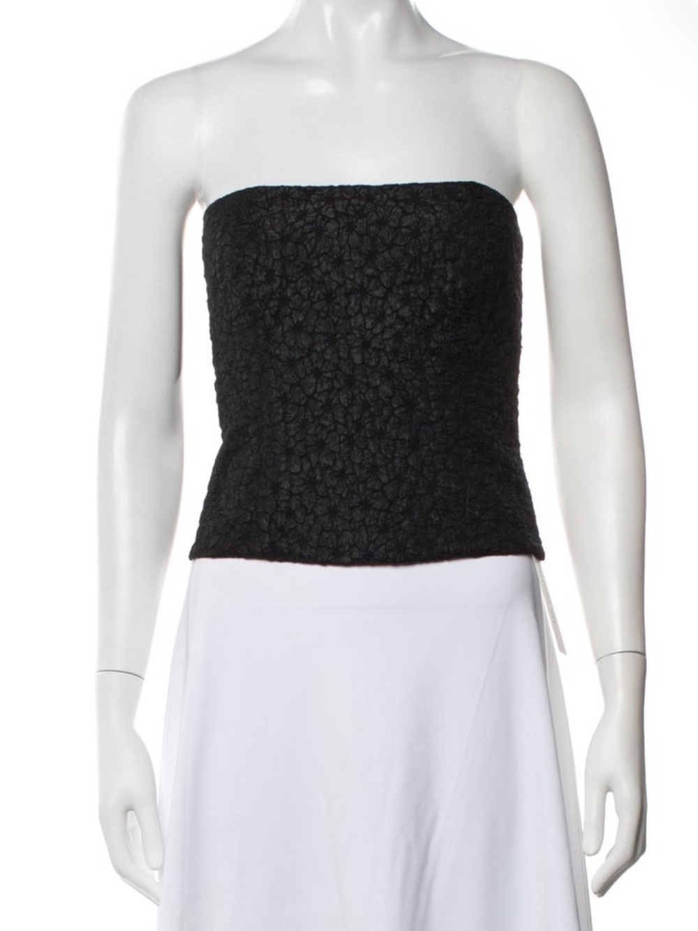 Reformation black floral tube top